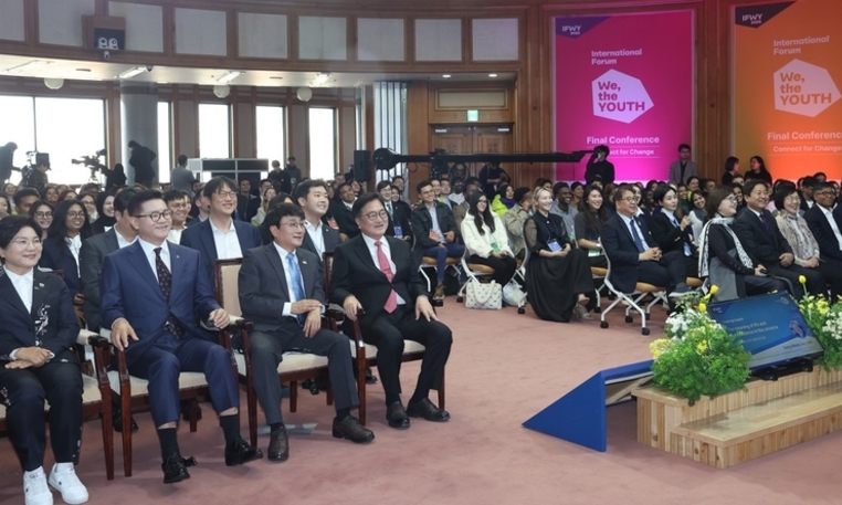 禹의장 "청년 목소리 제도·정책에 뿌리내리는 버팀목될 것“