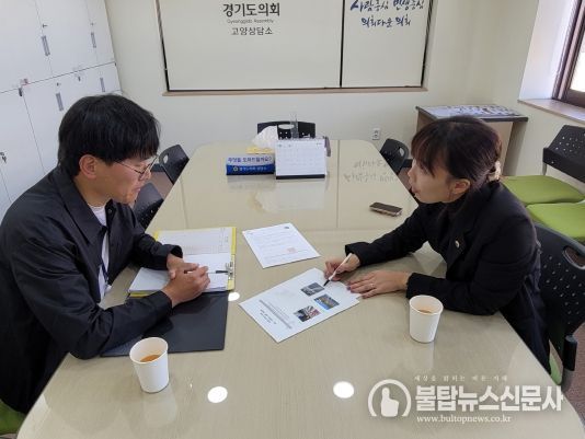 이인애 의원, 고양동 목암초·중 앞 통학로 안전 확보 현안논의