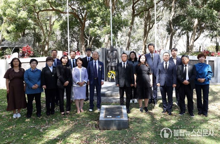 경기도의회 퀸즐랜드 친선연맹, 퀴즐랜드 코리안 워 메모리얼 방문