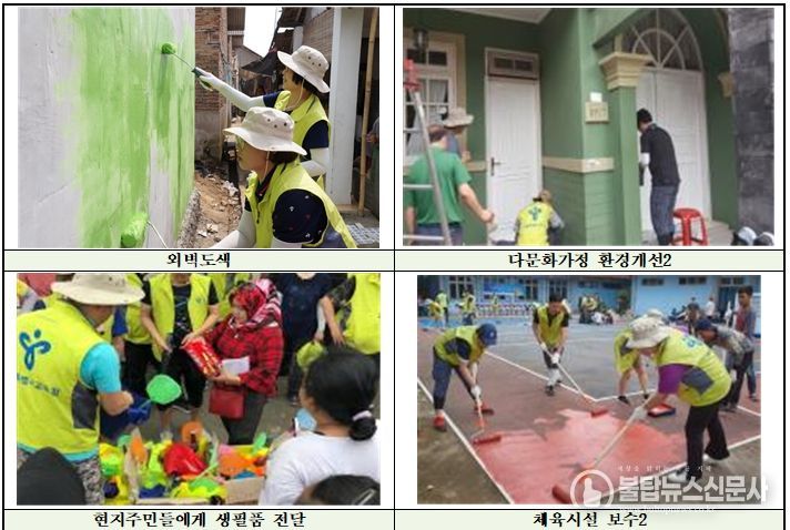 2018년 인도네시아 봉사활동 당시 사진