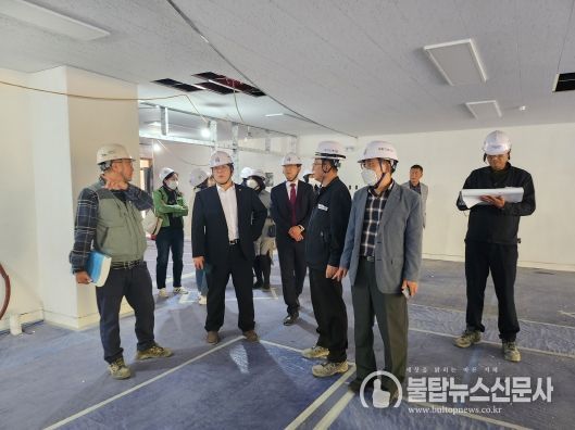 경기도의회 김현석 의원, 과천 지식정보타운 내 율목초.중학교 신축공사 현장 방문...향후 일정 점검