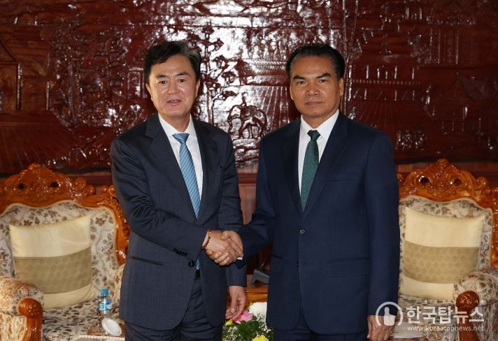 김태흠 지사, 펫 폼피팍 라오스 농림부장관 접견