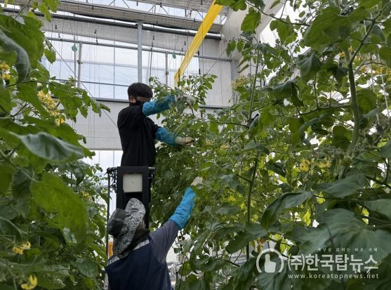 진안군 테스트베드 교육장 청년농업인에게 미래농업의 기회를!