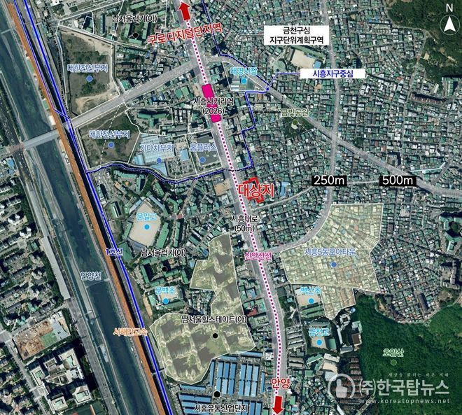 위치도 (금천구 시흥동 903-4번지 일대)