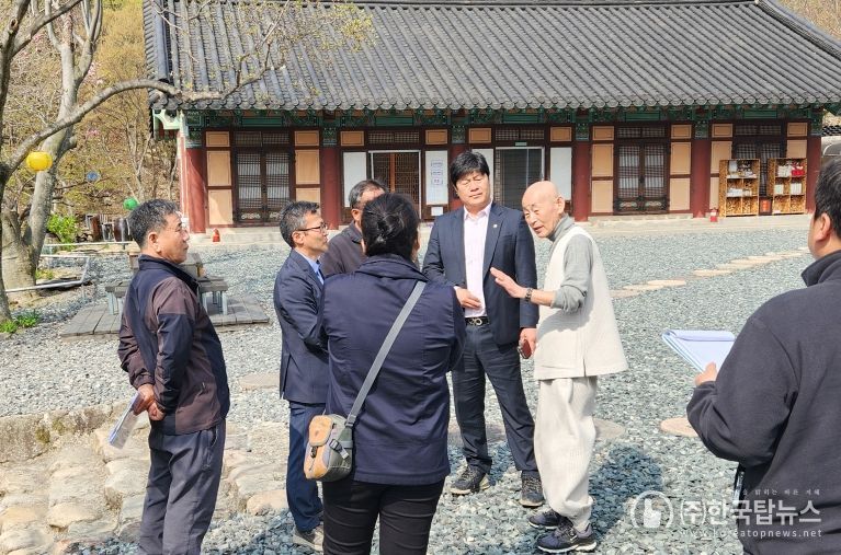 공진혁 울산시의원, 임도개설과 소화시설 설치 위한 합동 현장점검 실시