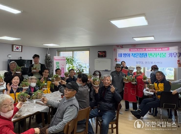 태백시 황연동 행정복지센터, 반려식물 키우기 사업(1차) 추진