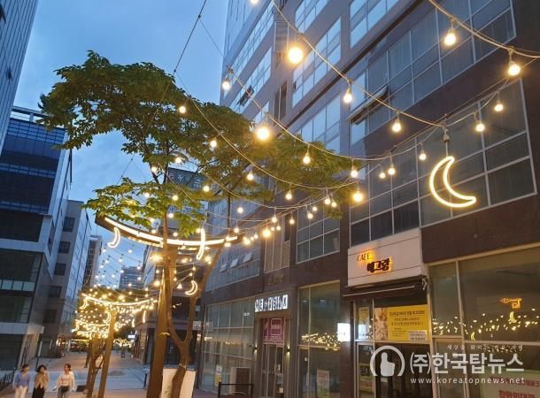 원주시, 혁신도시 상업지역 경관조명 설치사업 준공