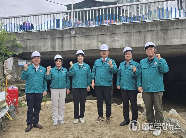 수곡 처리구역 분류식화 하수관로 정비사업 현장