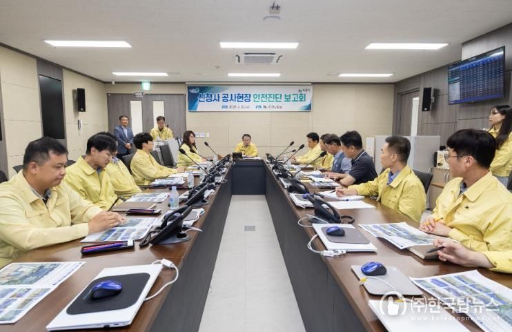 익산시, 장마 대비 신청사 공사현장 안전관리 강화
