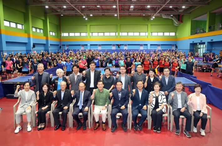 제3회 수원특례시장기 탁구대회 개회식 참석