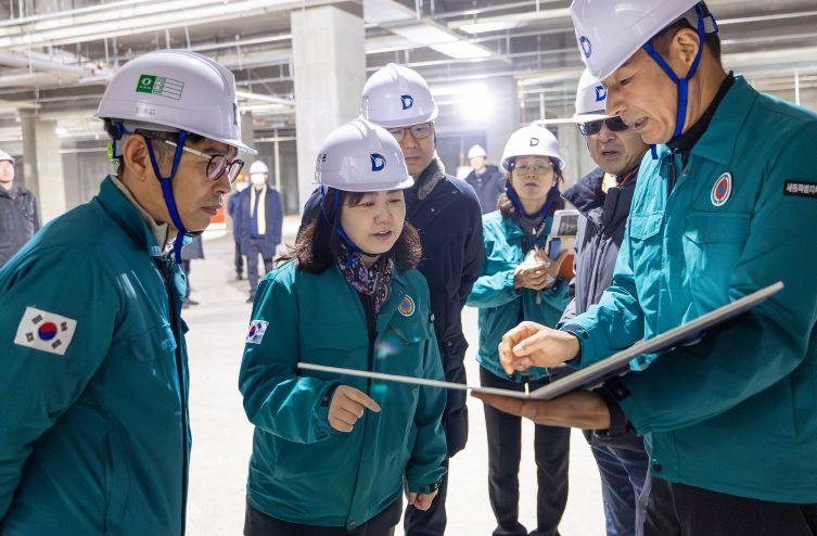 구연희 교육감 권한대행, 학교 건설현장 방문 안전점검