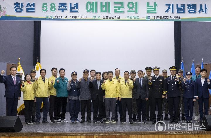 울릉군, '창설 제58주년 예비군의 날' 기념행사 성황리 개최