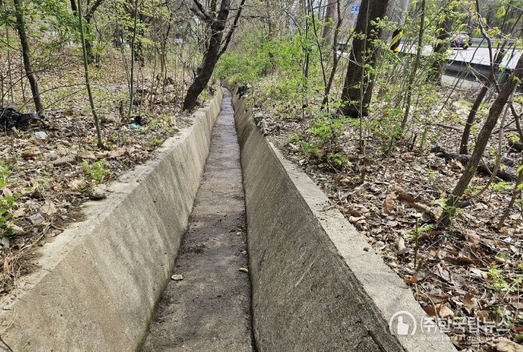 배수로 정비 완료